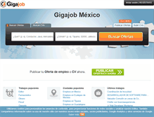 Tablet Screenshot of mx.gigajob.com