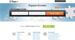 Desktop Screenshot of ec.gigajob.com