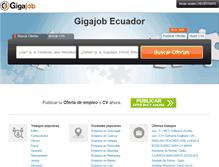 Tablet Screenshot of ec.gigajob.com