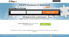 Desktop Screenshot of nl.gigajob.com
