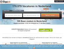 Tablet Screenshot of nl.gigajob.com