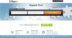 Desktop Screenshot of pe.gigajob.com