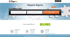 Desktop Screenshot of ng.gigajob.com